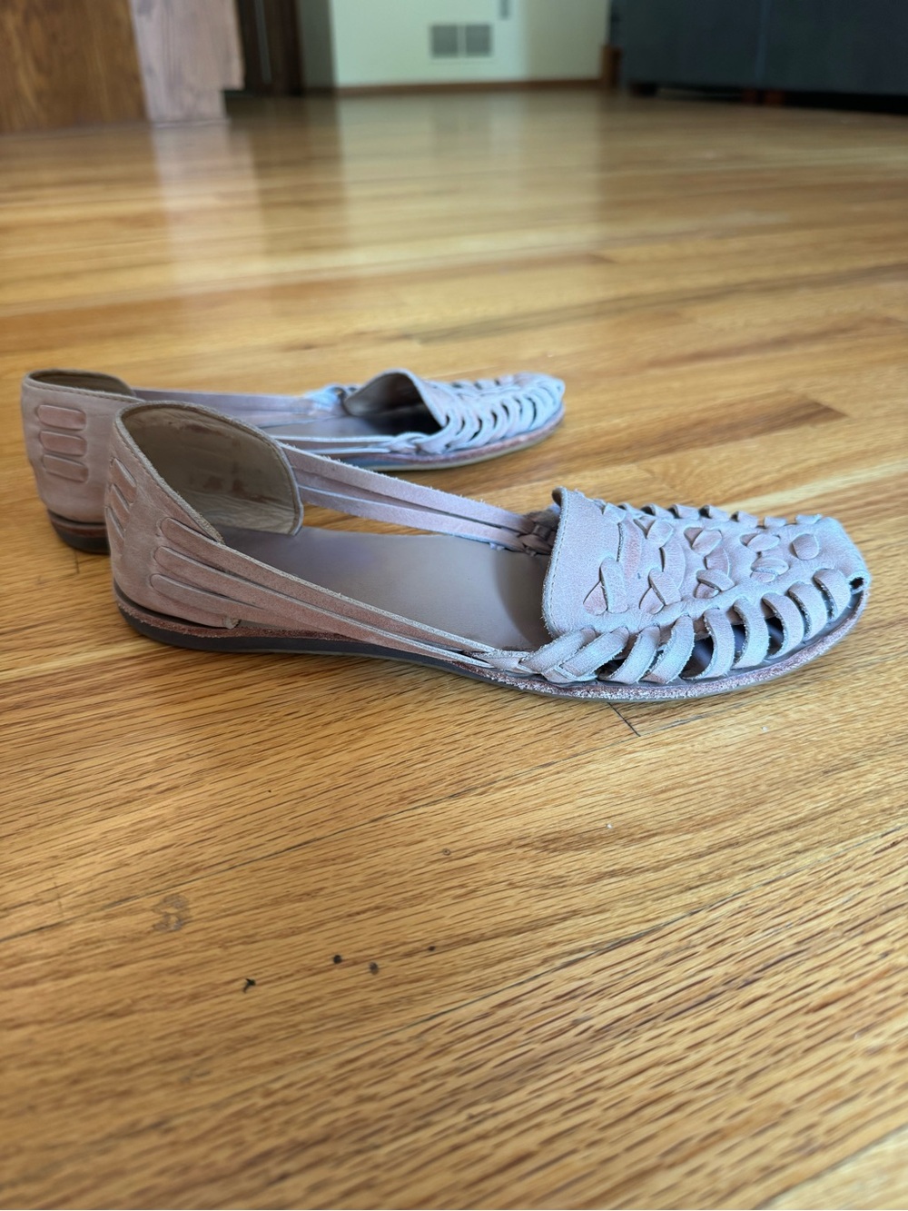 Nisolo Huarache Leather Sandal 1.0 in Desert Rose